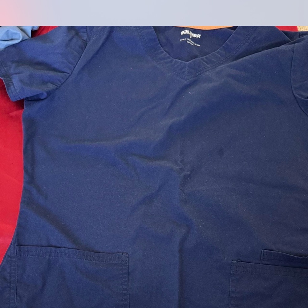 Scrubstar Navy Blue Short Sleeve Top